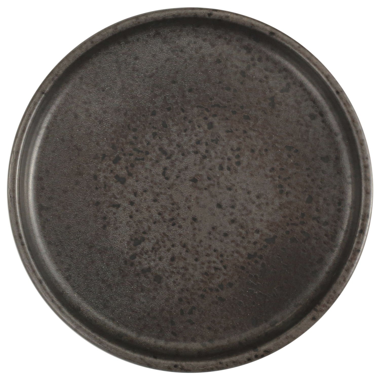 Flat plate Ironstone with a high rim