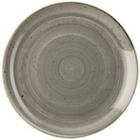 Flat plate Stonecast Peppercorn Coupe