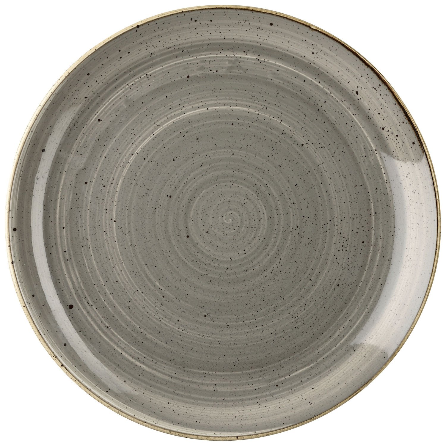 Flat plate Stonecast Peppercorn Coupe