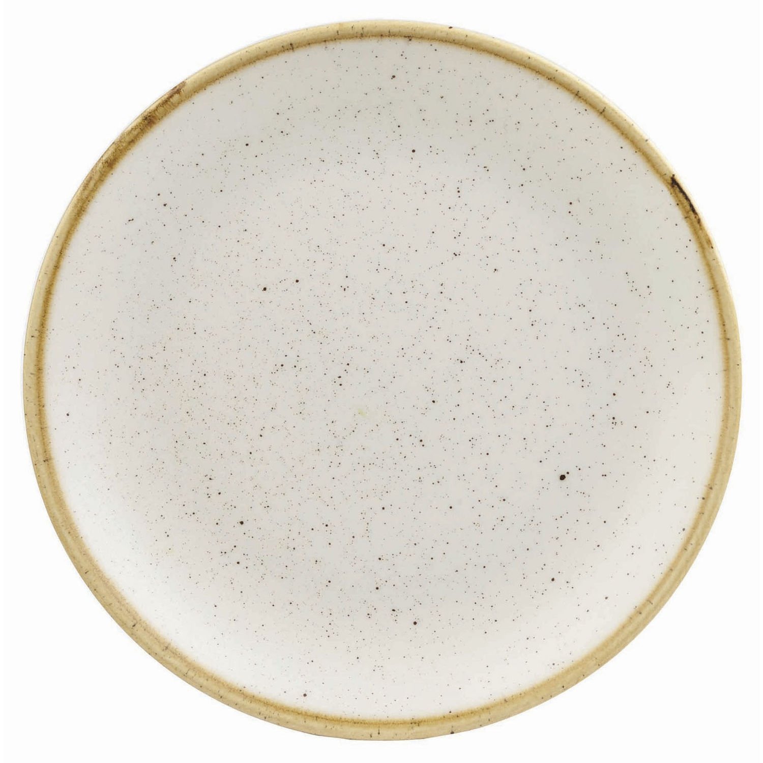 Flat plate Stonecast Barley White Coupe